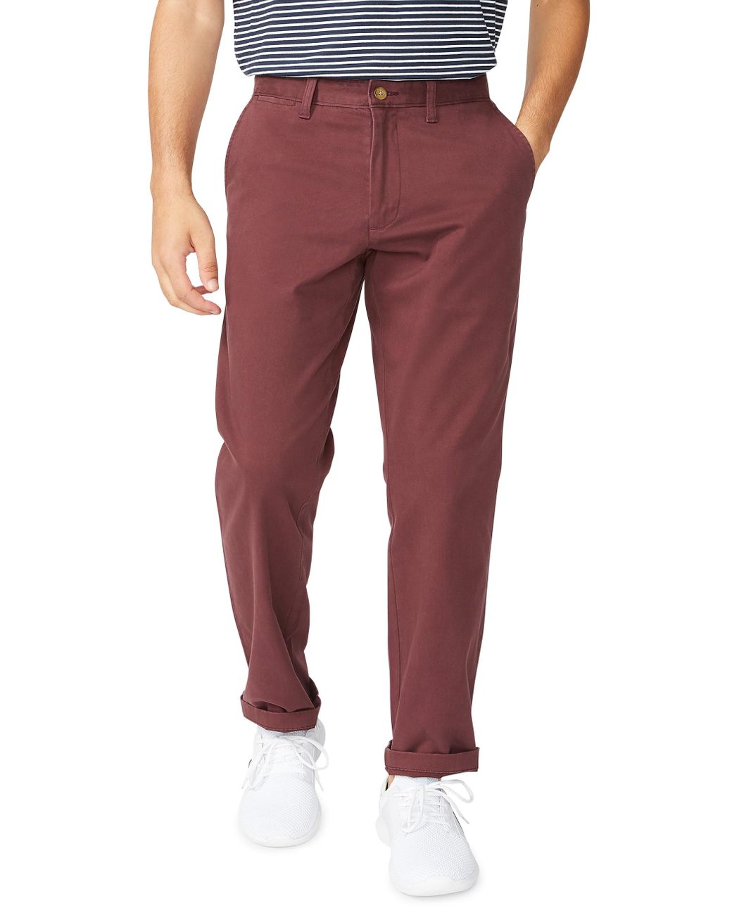 Nautica Big & Tall Deck Pants in Red for Men - Lyst