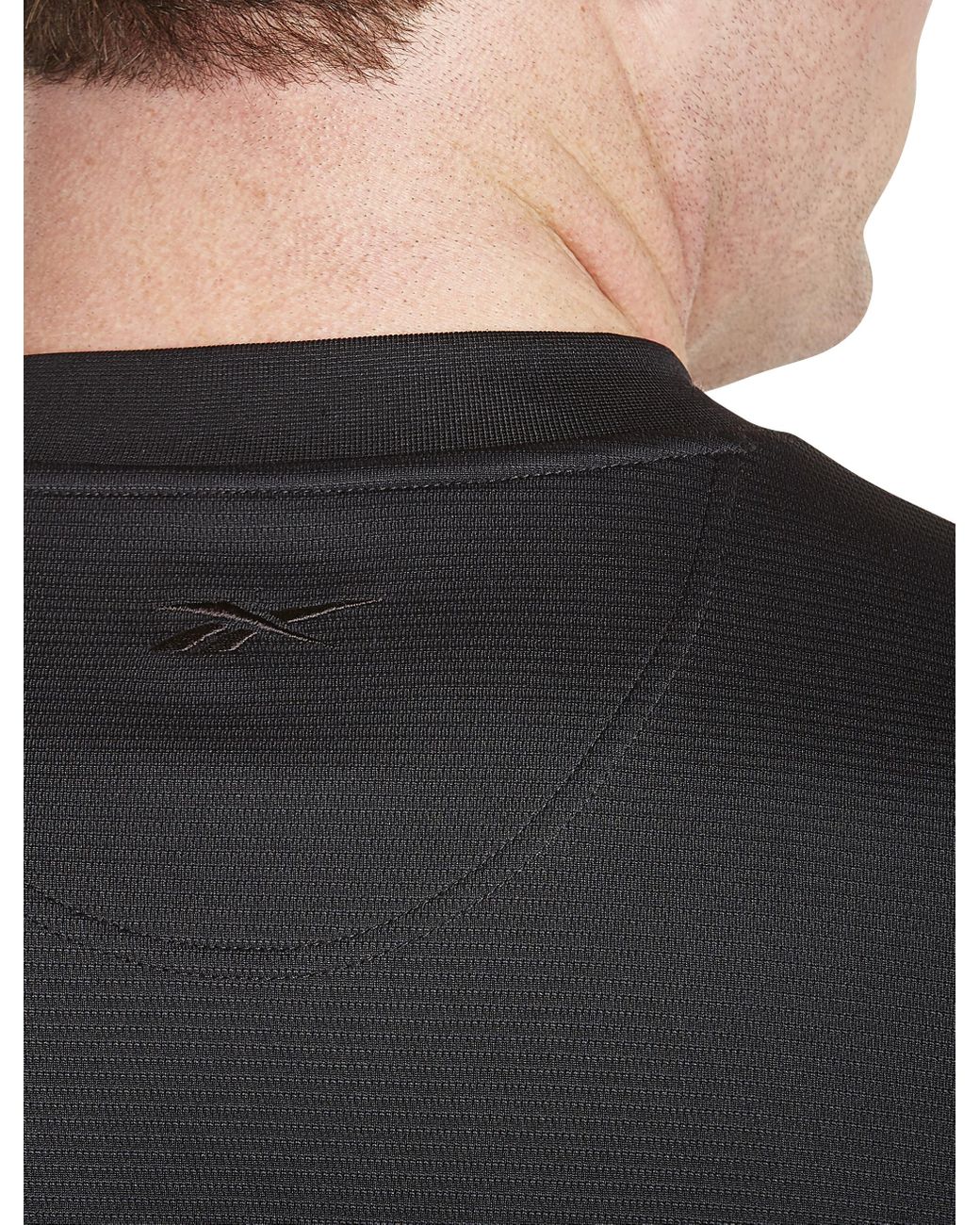 Reebok Big & Tall Golf Playdry Mockneck Tee in Black for Men | Lyst