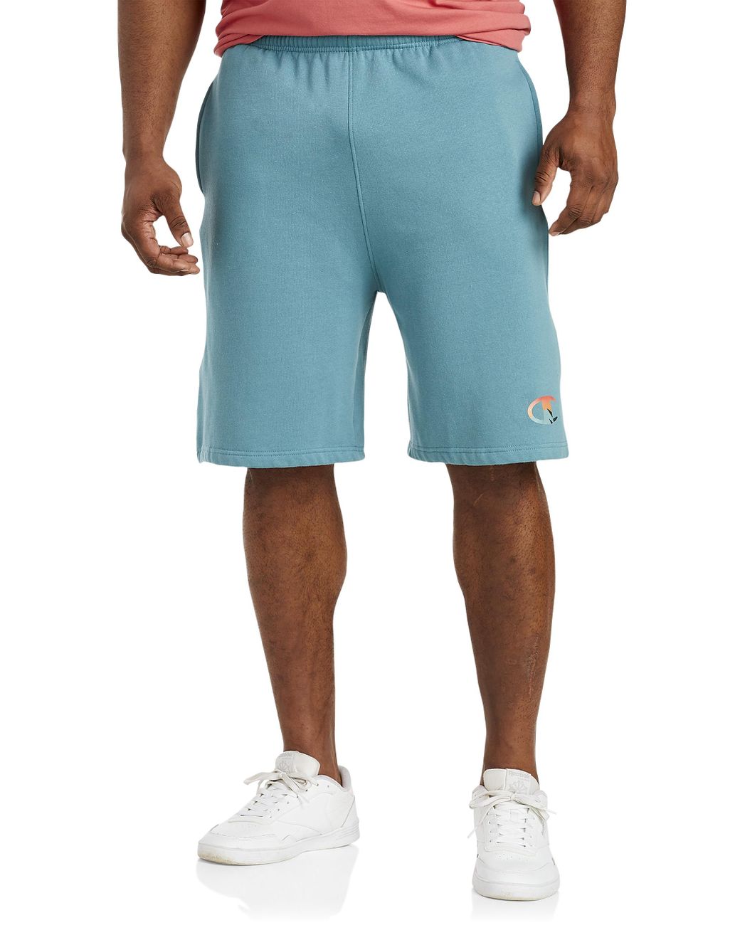 Tall Mountain Fleece Graphic Shorts 