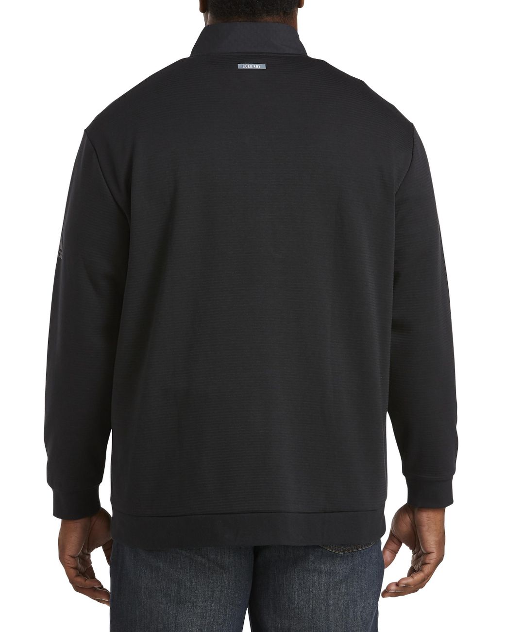 adidas Big u0026 Tall Hybrid Cold. Rdy 1 4-zip Pullover in Black for Men | Lyst