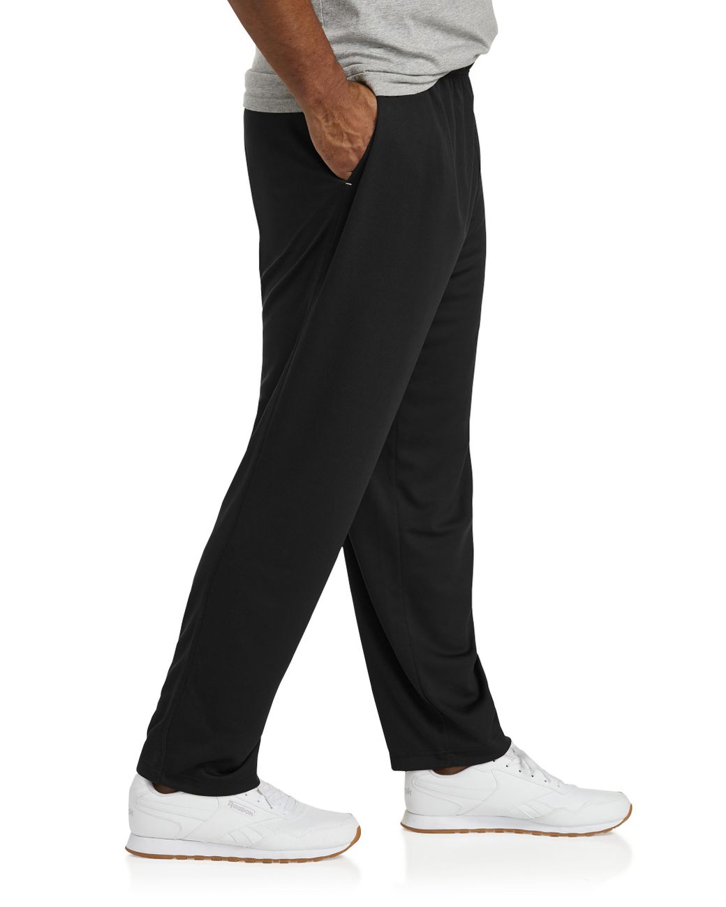 reebok men's mesh knit pants