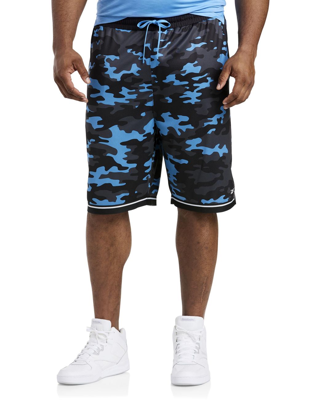 Reebok Synthetic Big & Tall Speedwick Camo Print Basketball Shorts in  Cobalt Heather (Blue) for Men - Save 9% | Lyst
