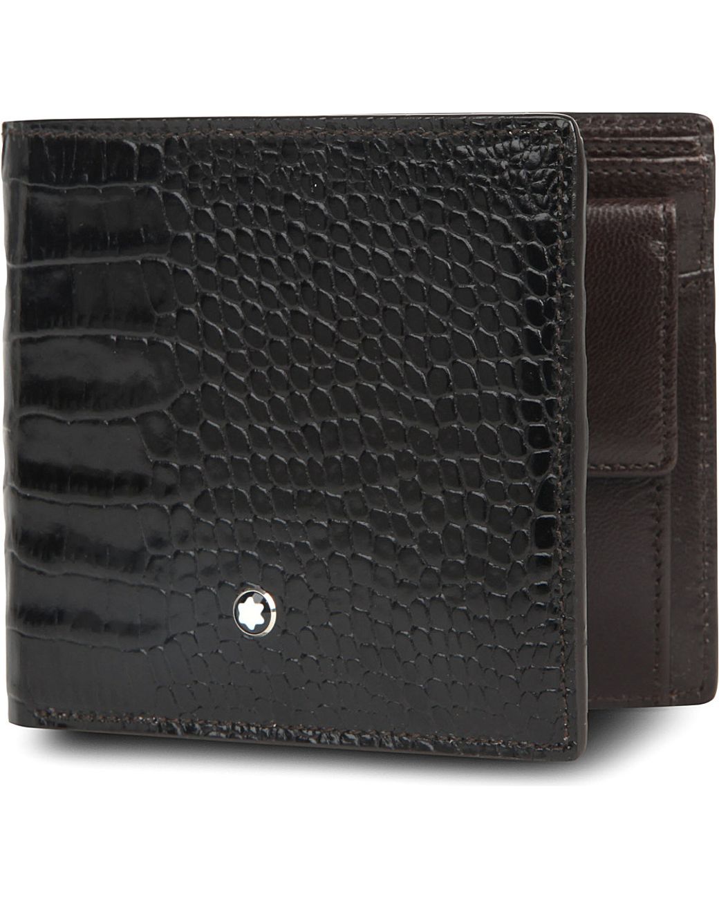 Montblanc Meisterstück 4cc Croc-embossed Wallet for Men | Lyst