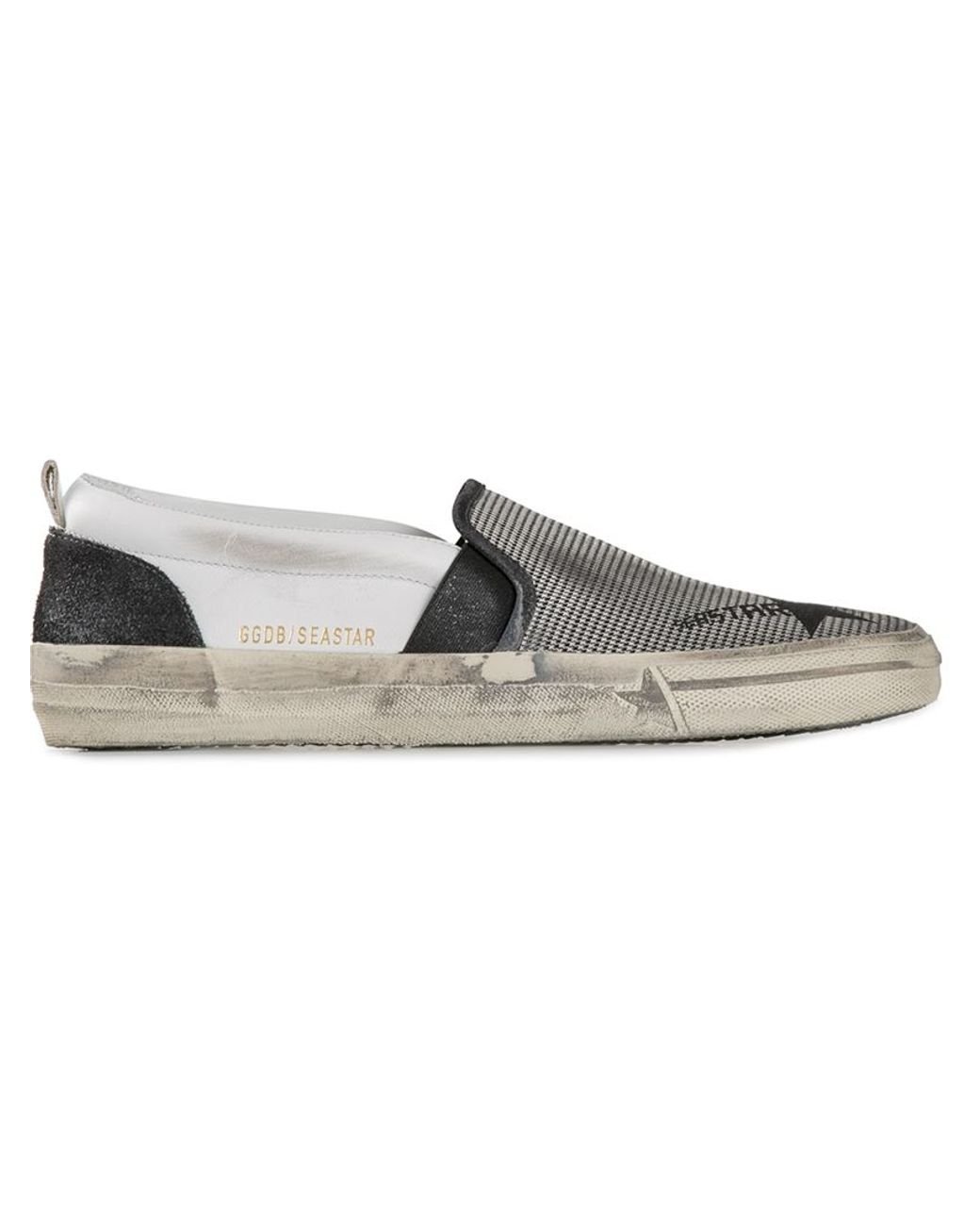 Golden Goose seastar Slip on Sneakers in Metallic Lyst