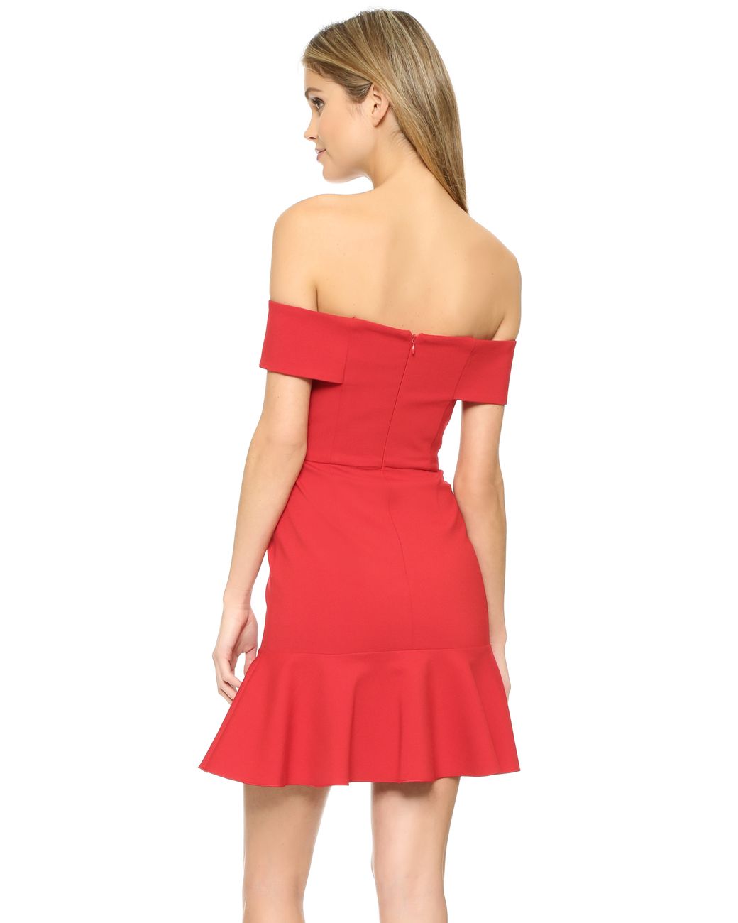 Nicholas N/ Off Shoulder Mini Dress in Red | Lyst
