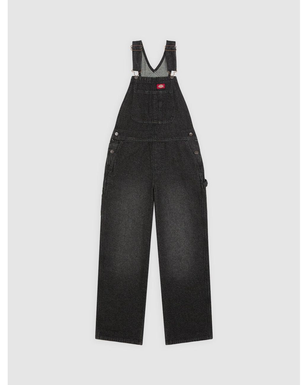 Dickies White Loose Denim Bib