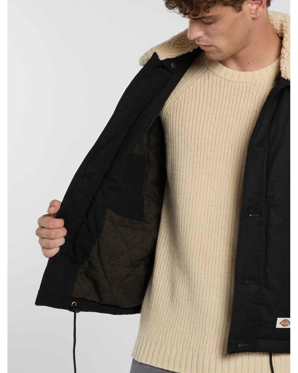 Dickies Black Eisenhower Waxed Jacket for men