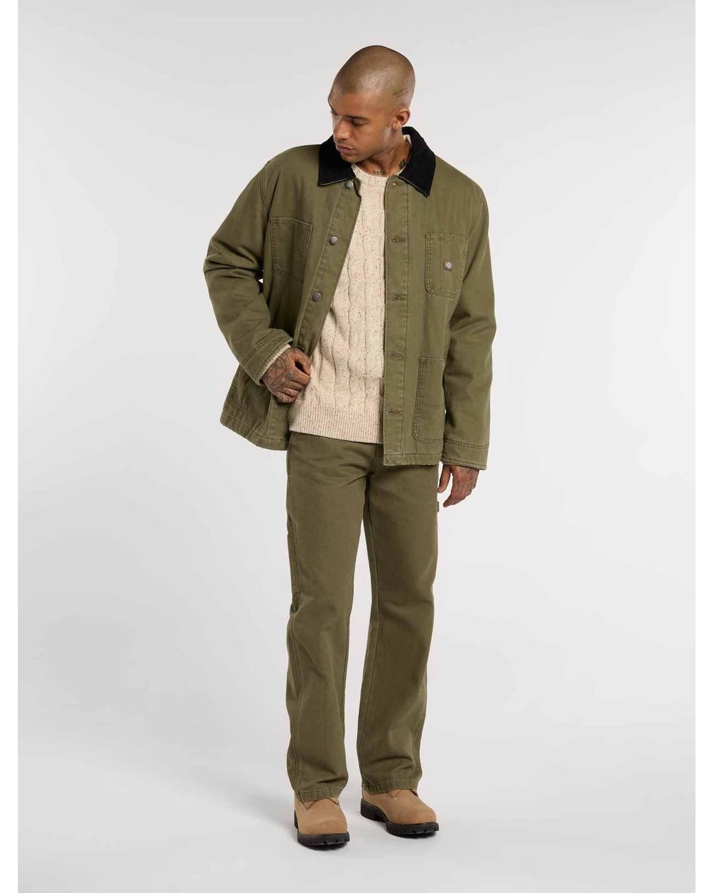 Dickies Natural Vanleer Cable Jumper for men