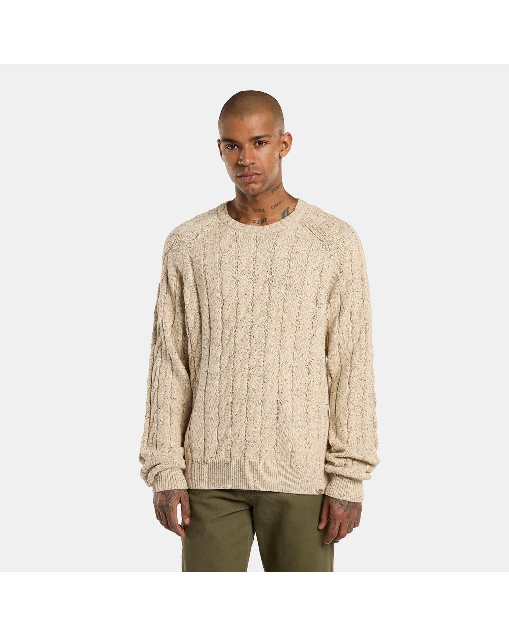 Dickies Natural Vanleer Cable Jumper for men
