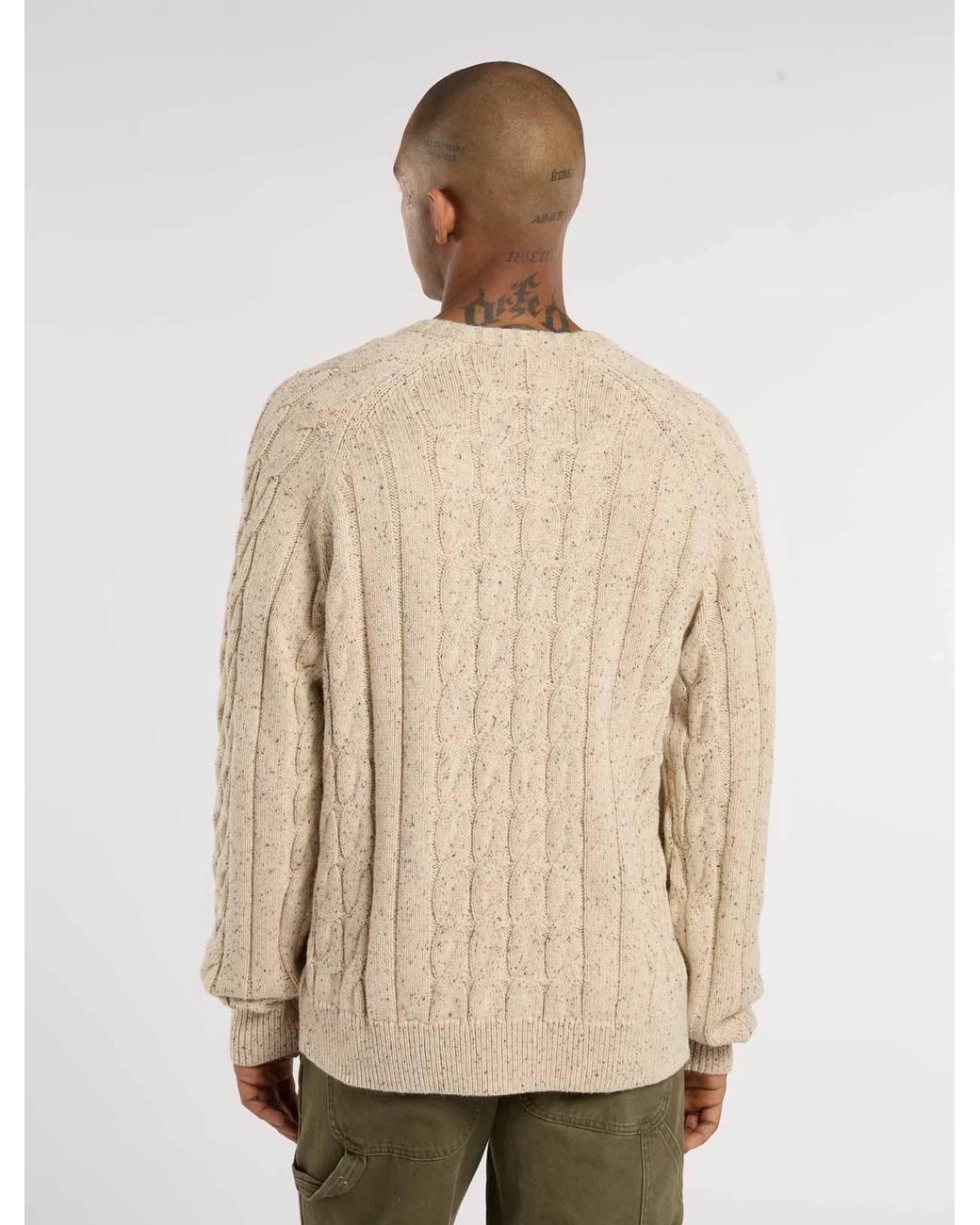 Dickies Natural Vanleer Cable Jumper for men