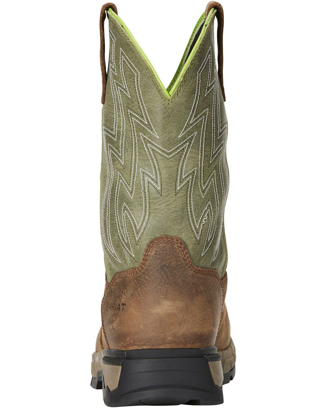 ariat work boots green