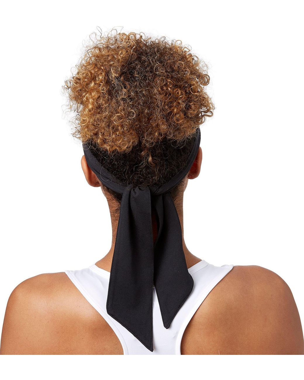 Nike Synthetic Dri Fit Head Tie In Black White Black Lyst
