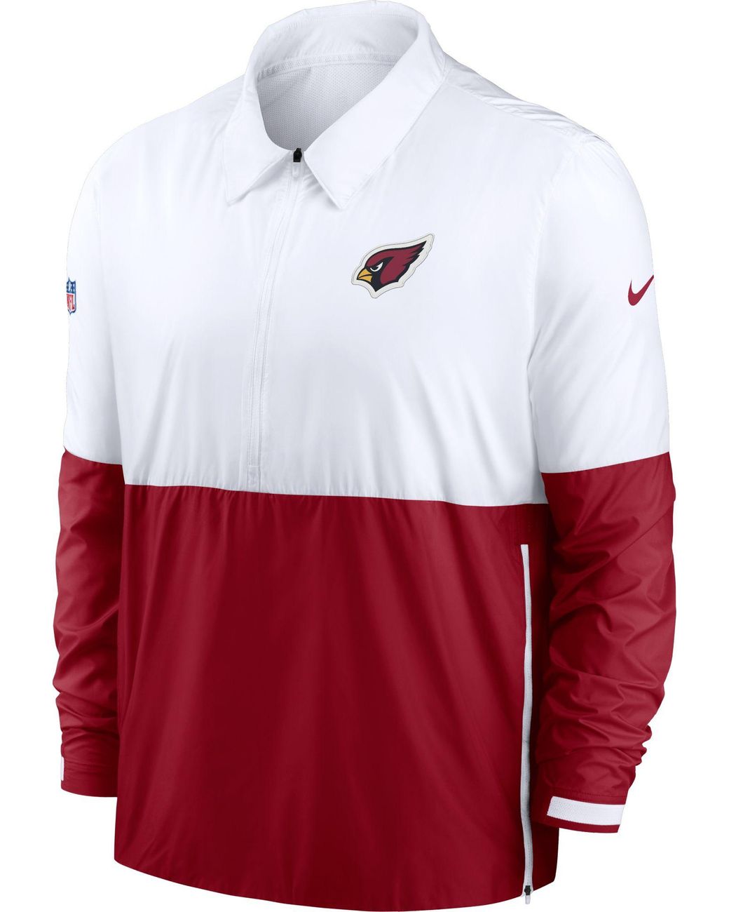 Nike Arizona Cardinals Sideline Dri-fit Coach Jacket in White for Men ...