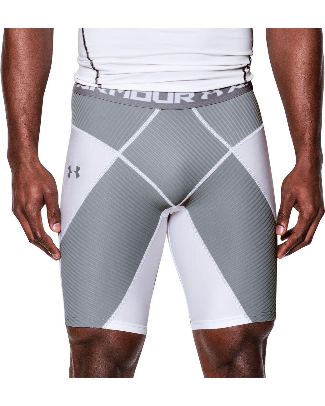 Under Armour Synthetic Heatgear Armour Coreshort Compression Shorts in  Steel/Steel (Gray) for Men | Lyst