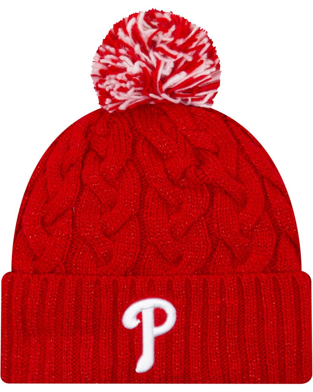 KTZ Philadelphia Phillies Cozy Cable Knit Hat in Red Lyst