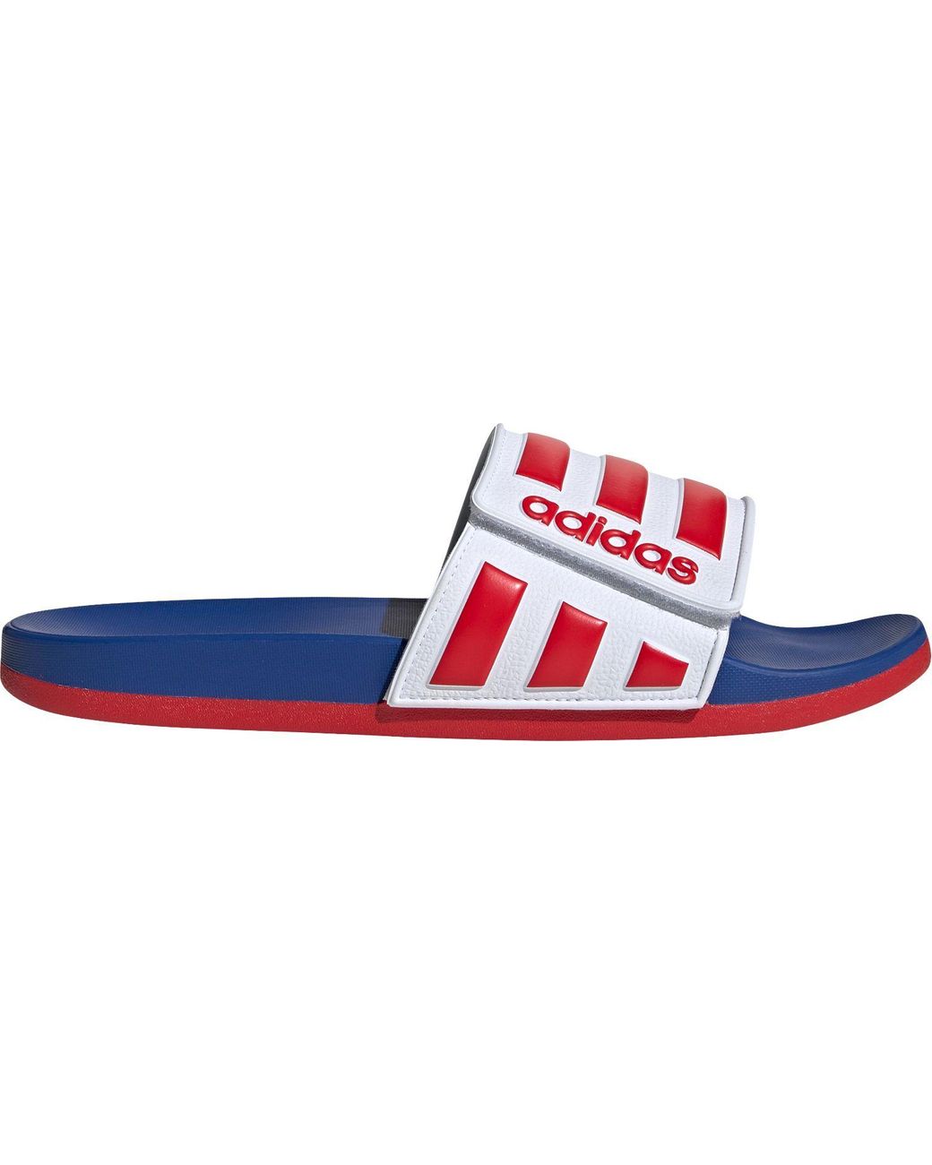 red adilette slides