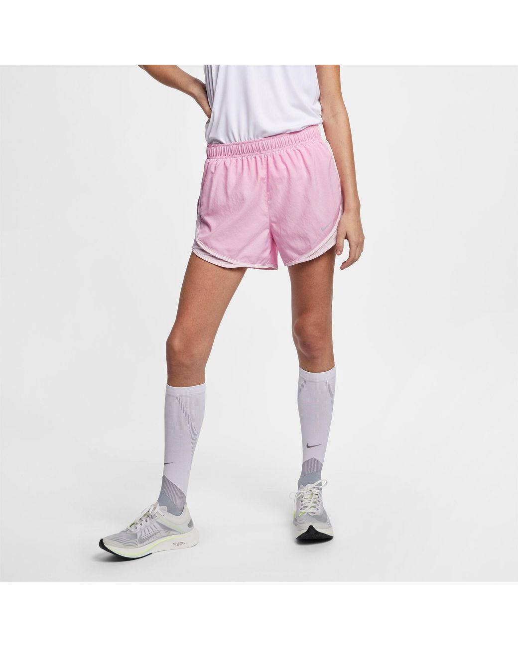 nike women's tempo heatherized running shorts