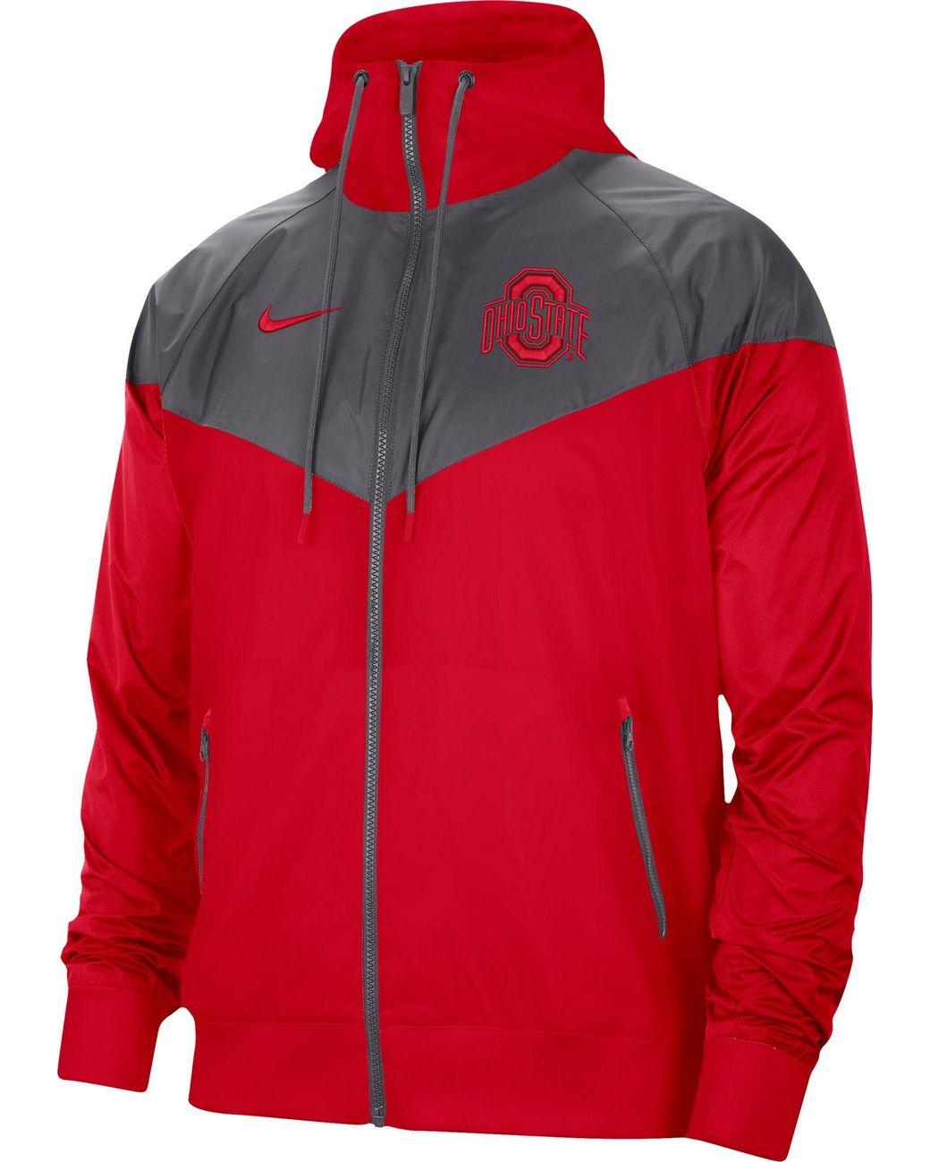Nike Ohio State Buckeyes Scarlet Windrunner Jacket in Red for Men - Lyst