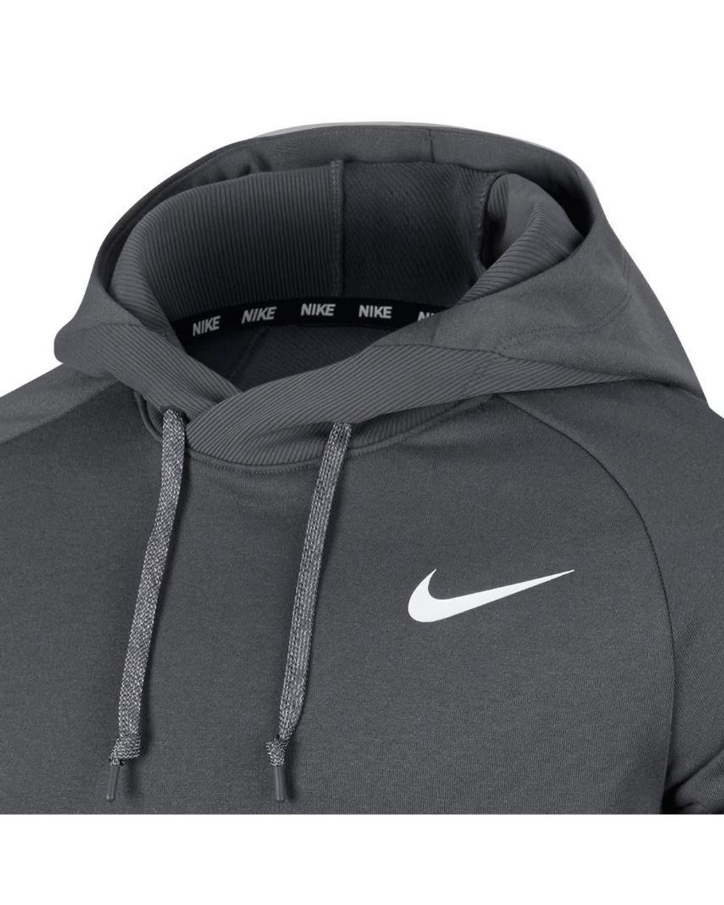 Nike Fleece Dri-fit Short Sleeve Hoodie in Dark Grey/Dark Grey/White (Gray)  for Men | Lyst