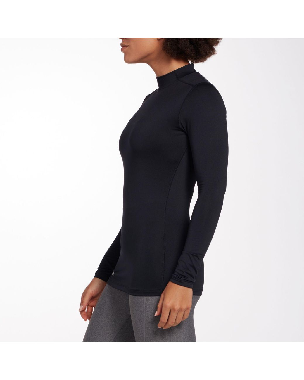 under armour women's fitted coldgear mockneck shirt