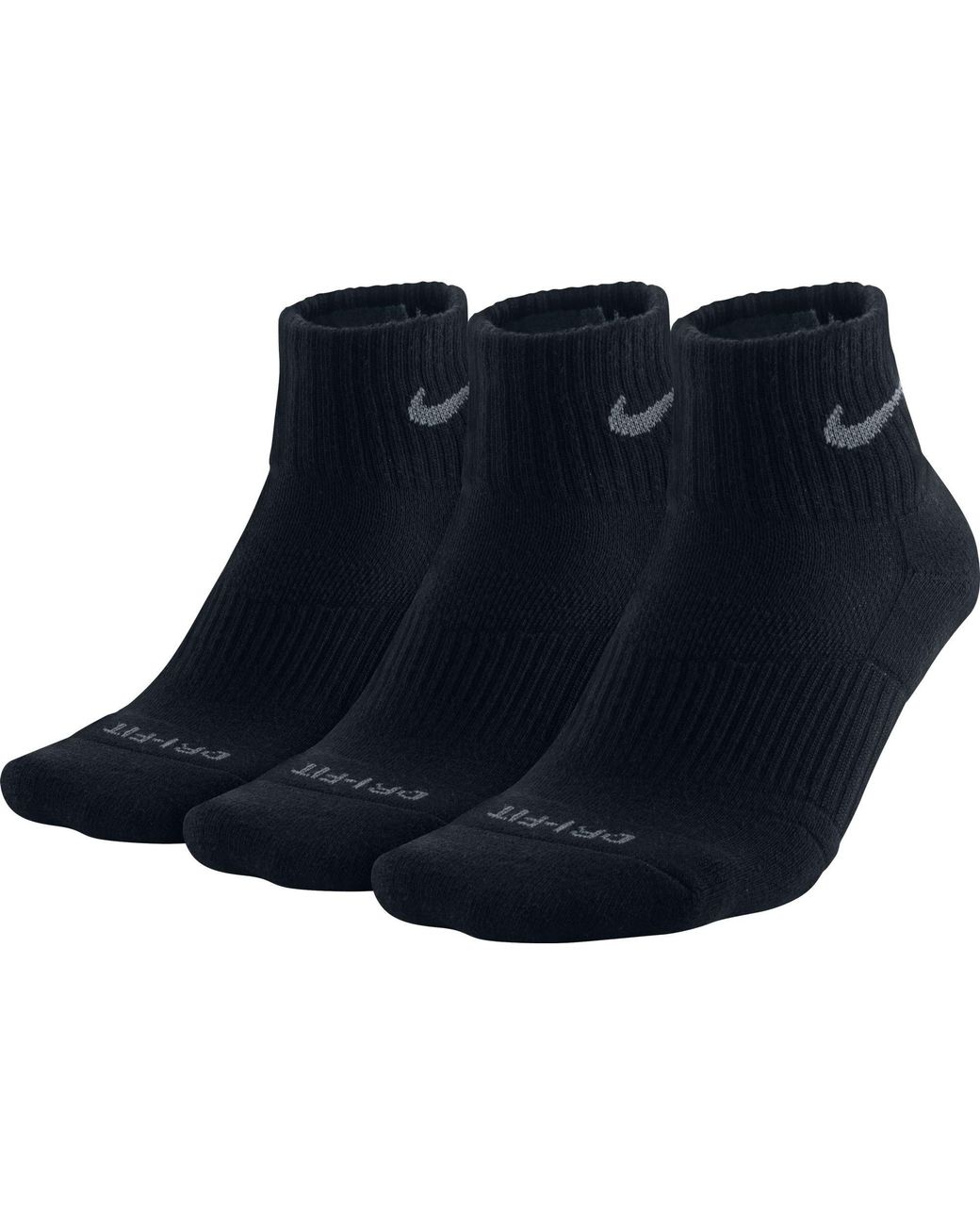 nike dri fit cushion quarter socks