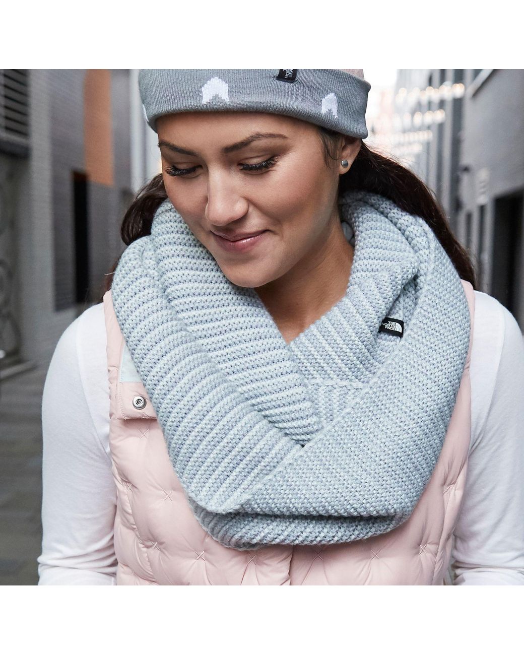 the north face purrl stitch scarf