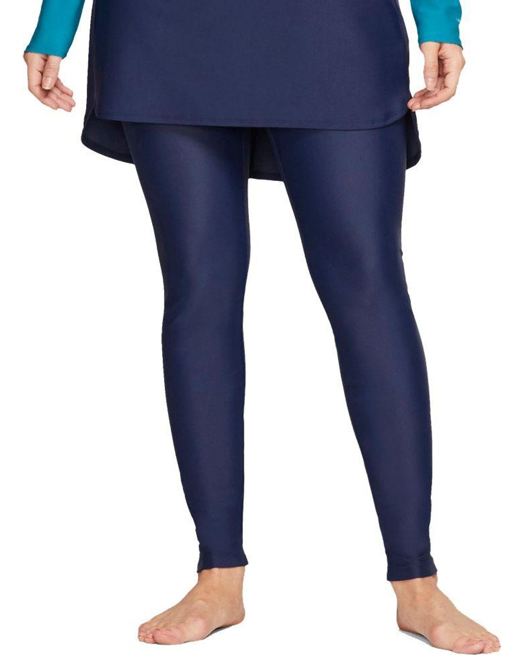Nike Victory Full Coverage Slim Swim Leggings in Midnight Navy (Blue) Lyst