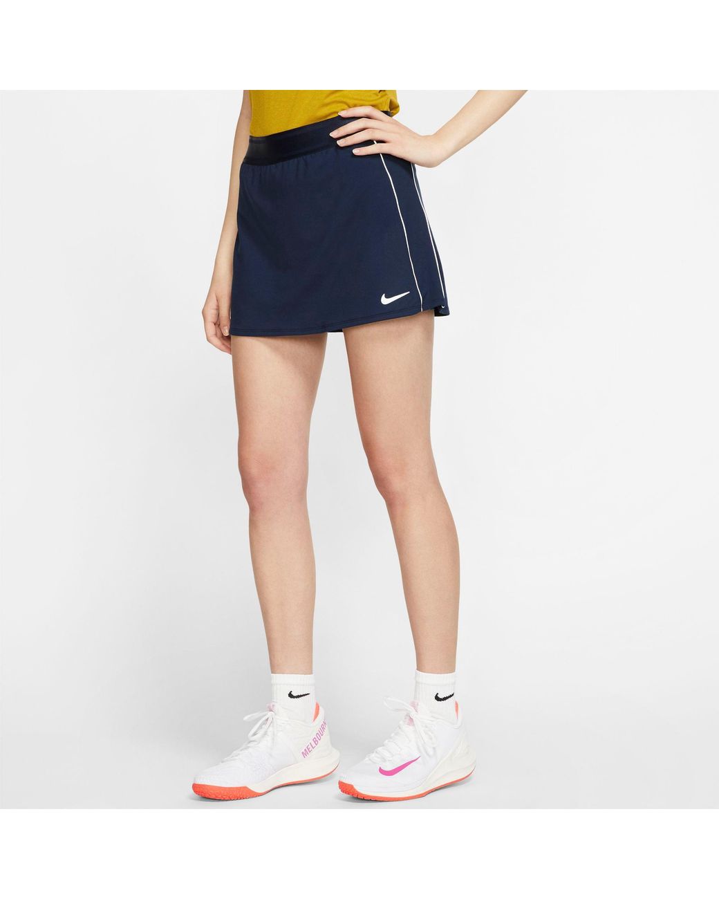 navy blue nike tennis skirt