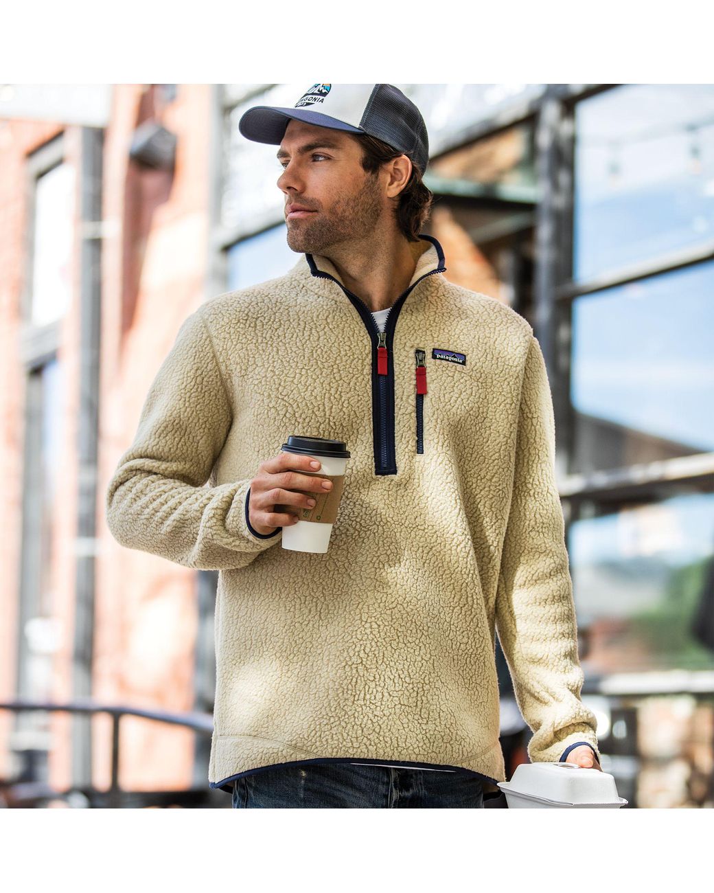 Mens patagonia retro pile pullover deals