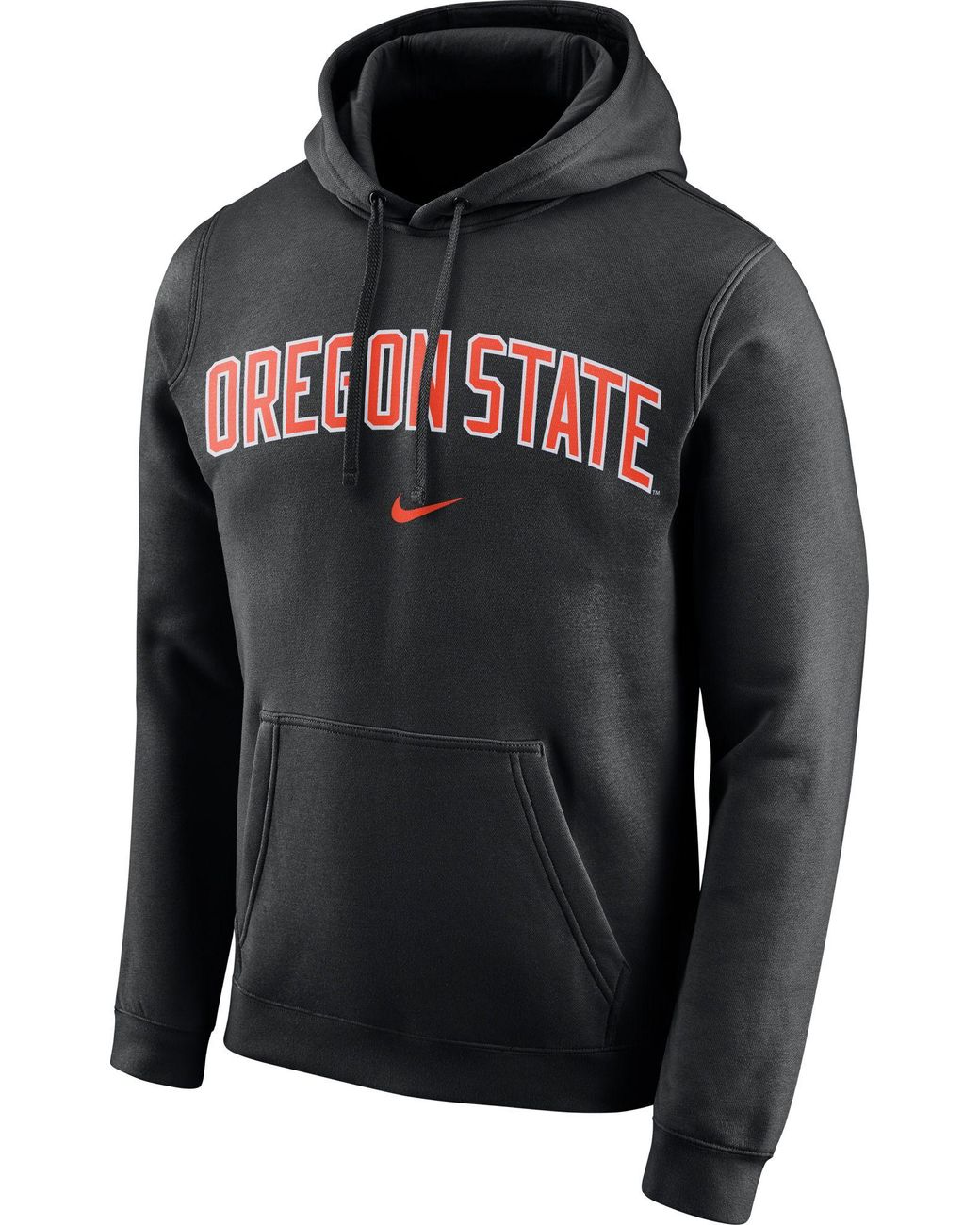 Nike Oregon State Beavers Club Arch Pullover Fleece Black Hoodie for ...