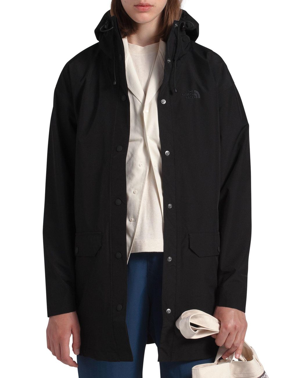 The North Face Woodmont Parka Rain Jacket in Black - Lyst