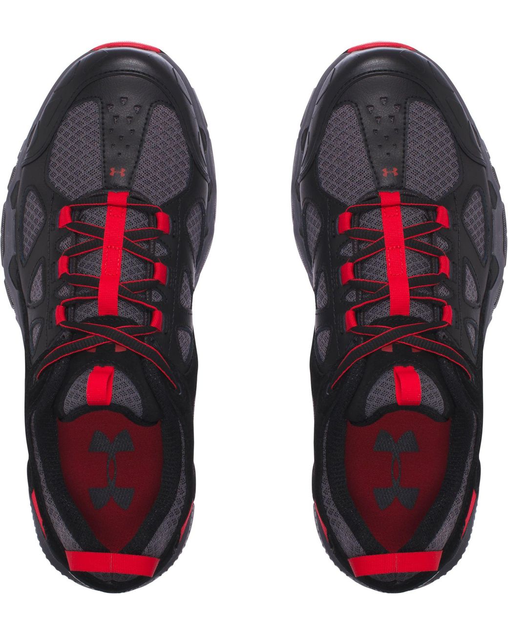 Under Armour Suede Mirage 3.0 Hiking Shoes in Black/Gray/Red (Red) for Men  | Lyst