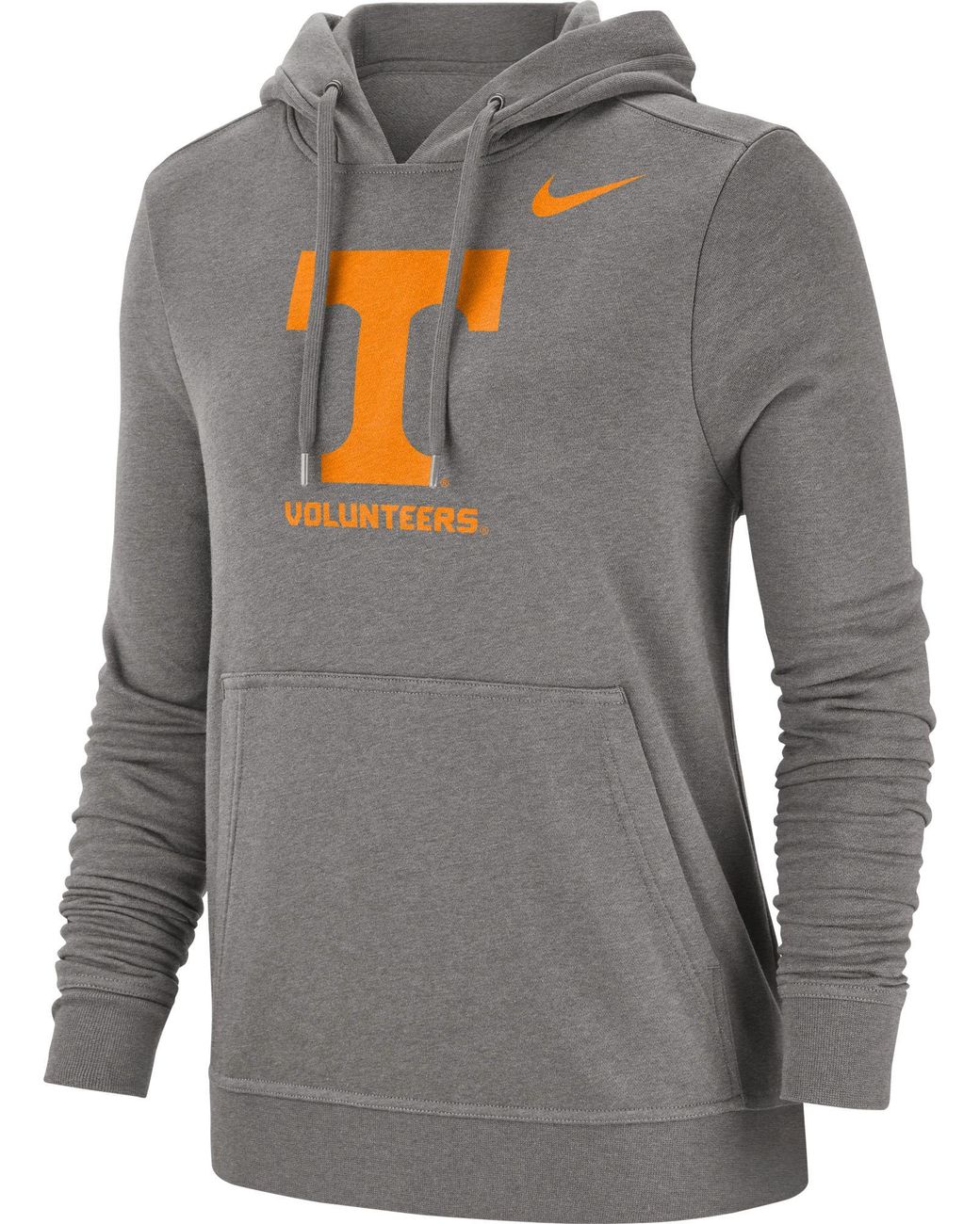 Nike Tennessee Volunteers Grey Club Fleece Pullover Hoodie in Gray Lyst