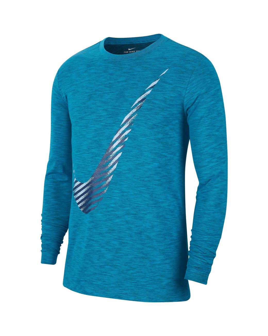 Nike Swoosh Training Long Sleeve Shirt in Blue for Men - Lyst