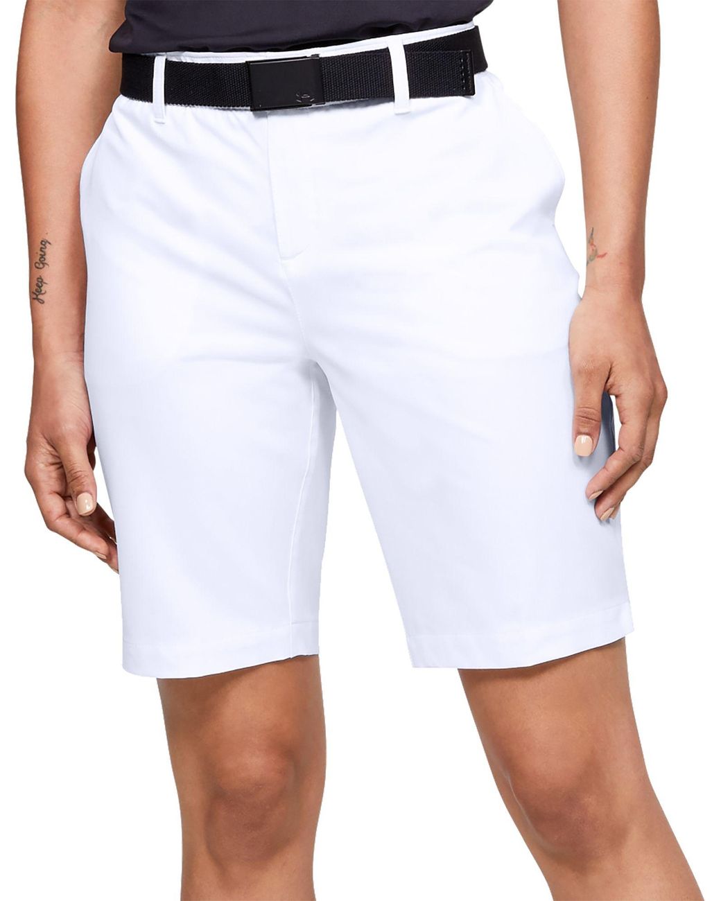 Under Armour Links Golf Shorts in White - Lyst