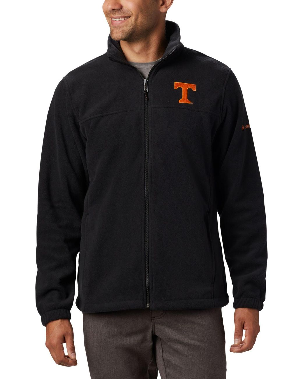 Columbia Tennessee Volunteers Flanker Fullzip Fleece Black Jacket for