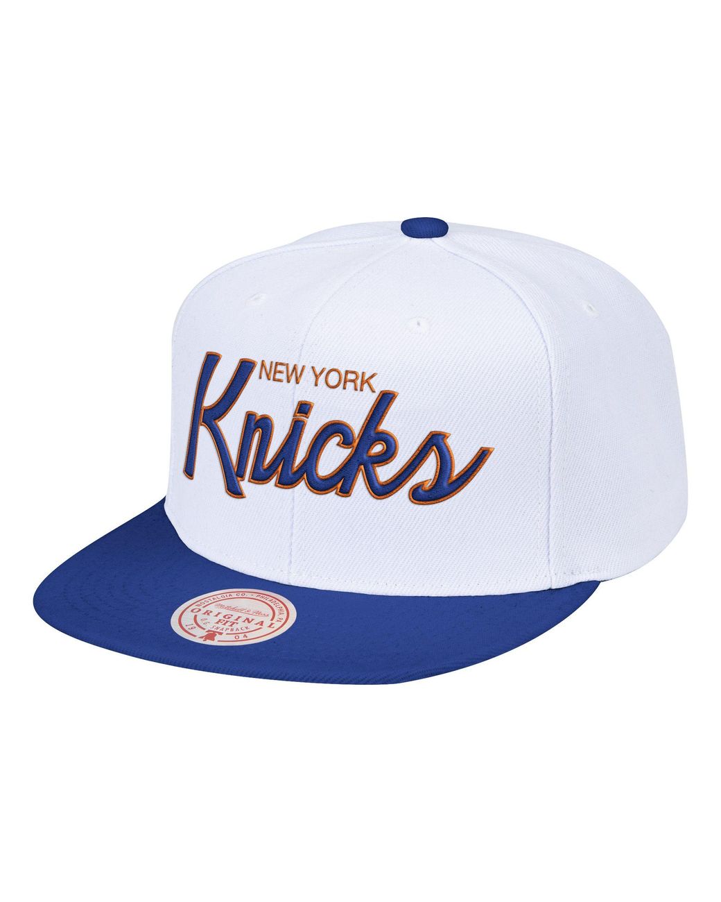 Mitchell & Ness New York Knicks White Heritage Snapback ...
