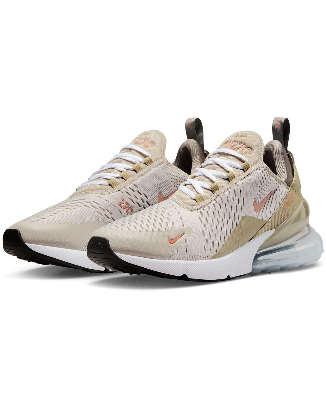 Nike Rubber Air Max 270 Shoes in Cream/Light Brown/Grey (Gray) for Men |  Lyst