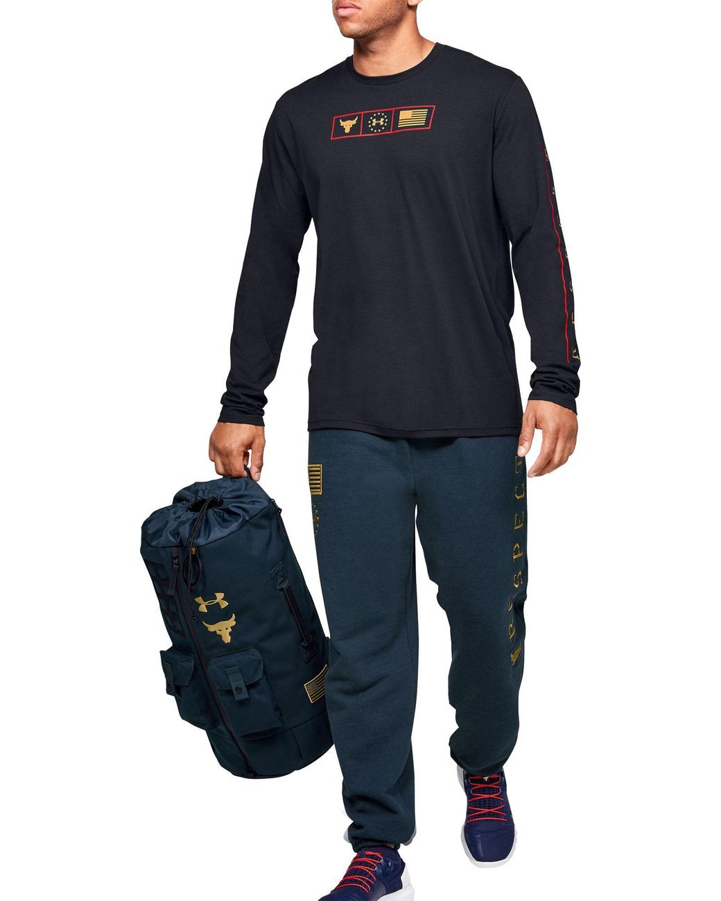 Under Armour Project Rock 60 Gym Bag in Blue for Men | Lyst