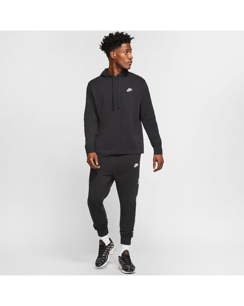 men's nike sportswear club jersey pullover hoodie