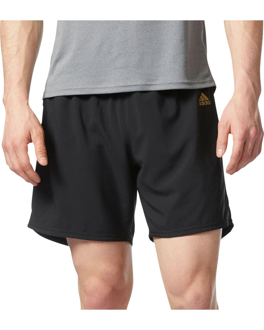 black and gold adidas shorts