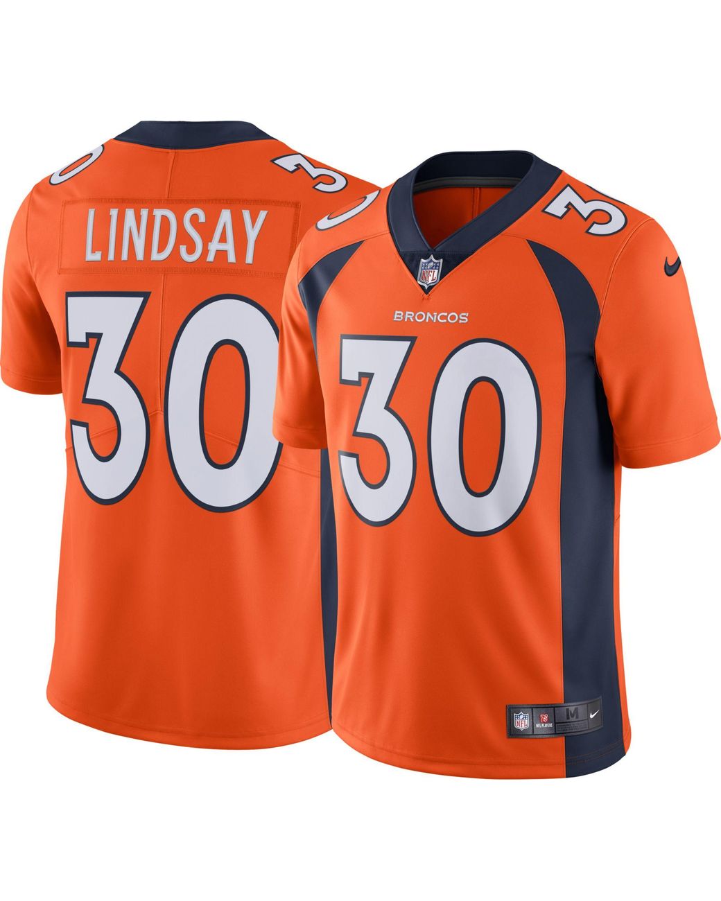 Nike Satin Denver Broncos Phillip Lindsay #30 Orange Limited Jersey for ...