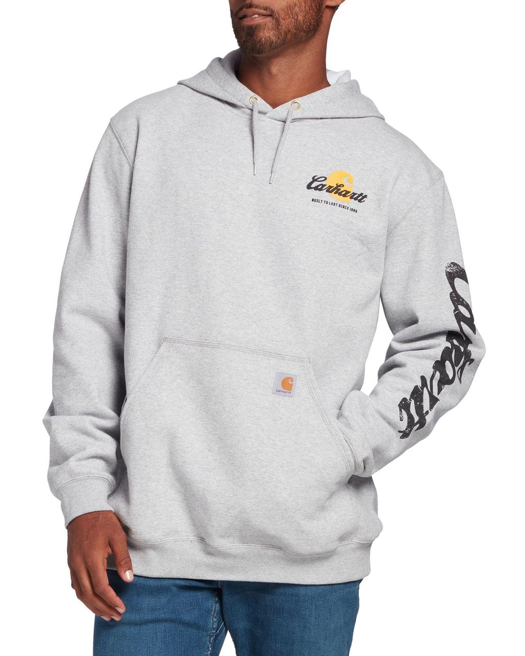 rain defender original fit fleece lined logo graphic sweatshirt