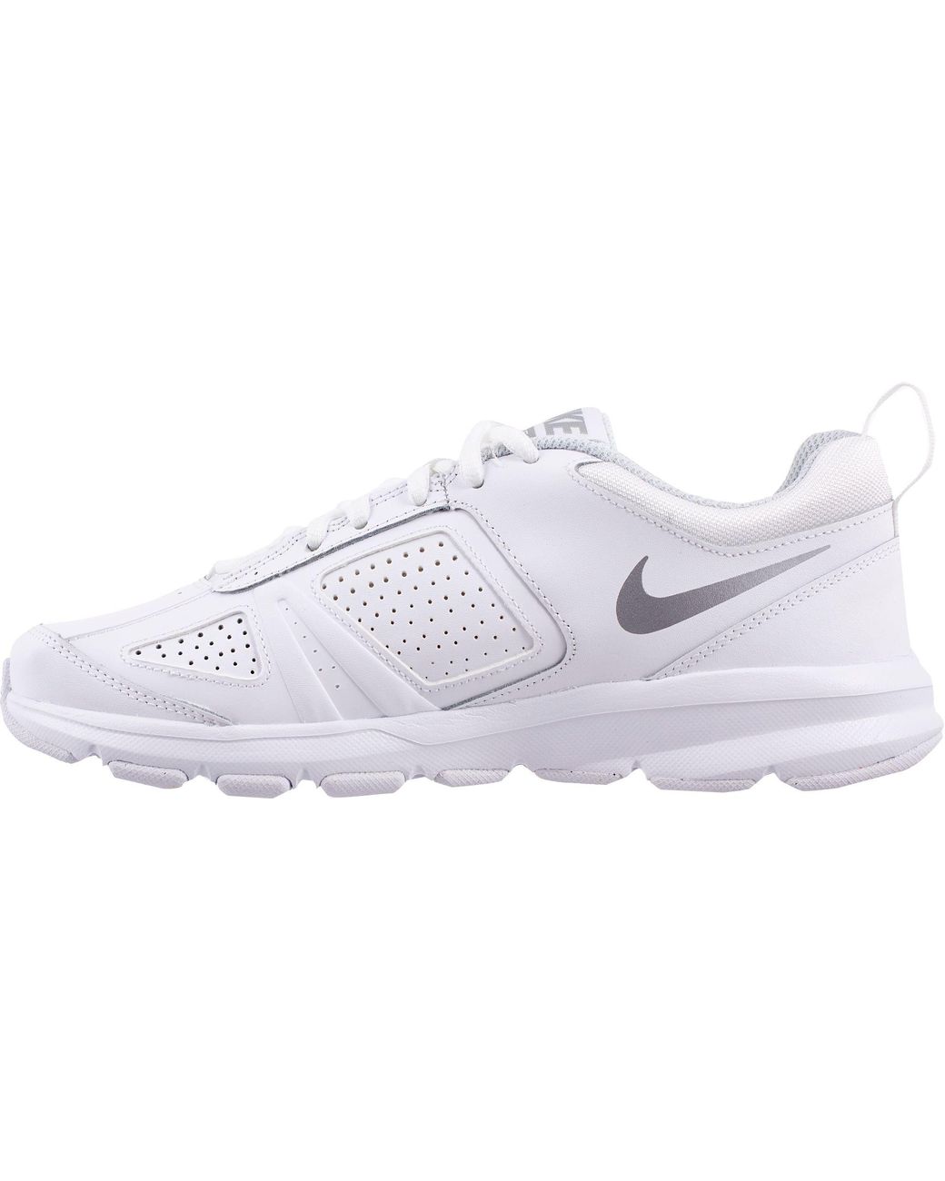 Nike Leather T-lite Xi Training Shoes in White/Grey (White) | Lyst