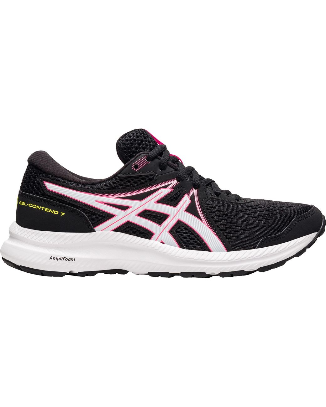 Asics Lace Gel-contend 7 Running Shoes in Black/Hot Pink (Black) - Lyst