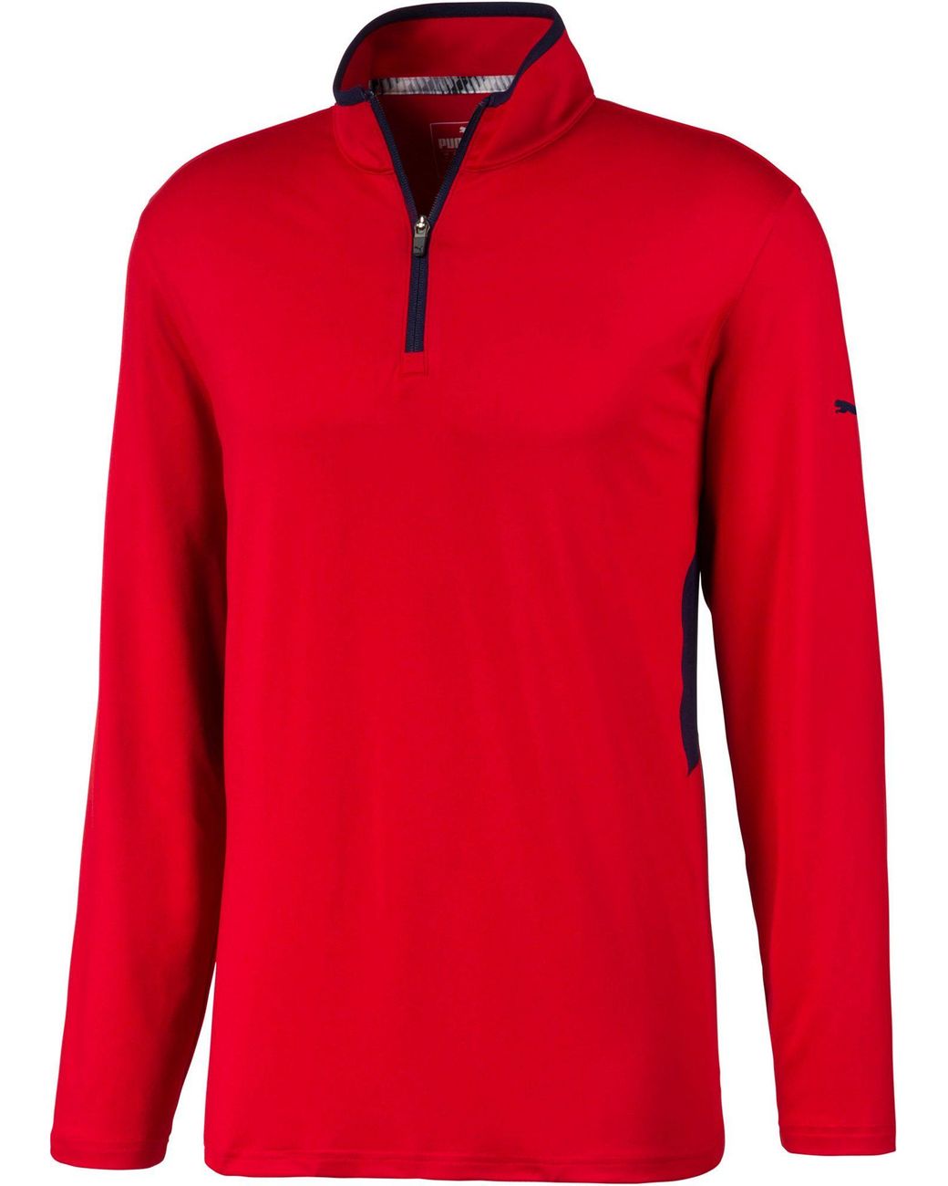 PUMA Rotation 1â4 Zip Golf Pullover in Red for Men - Lyst