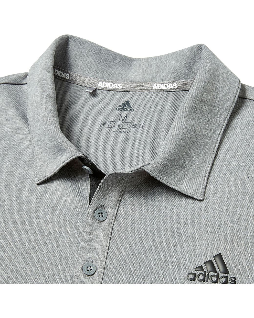 adidas men's drive novelty heather golf polo