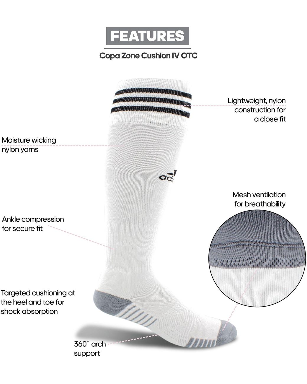 adidas copa zone cushion iv socks