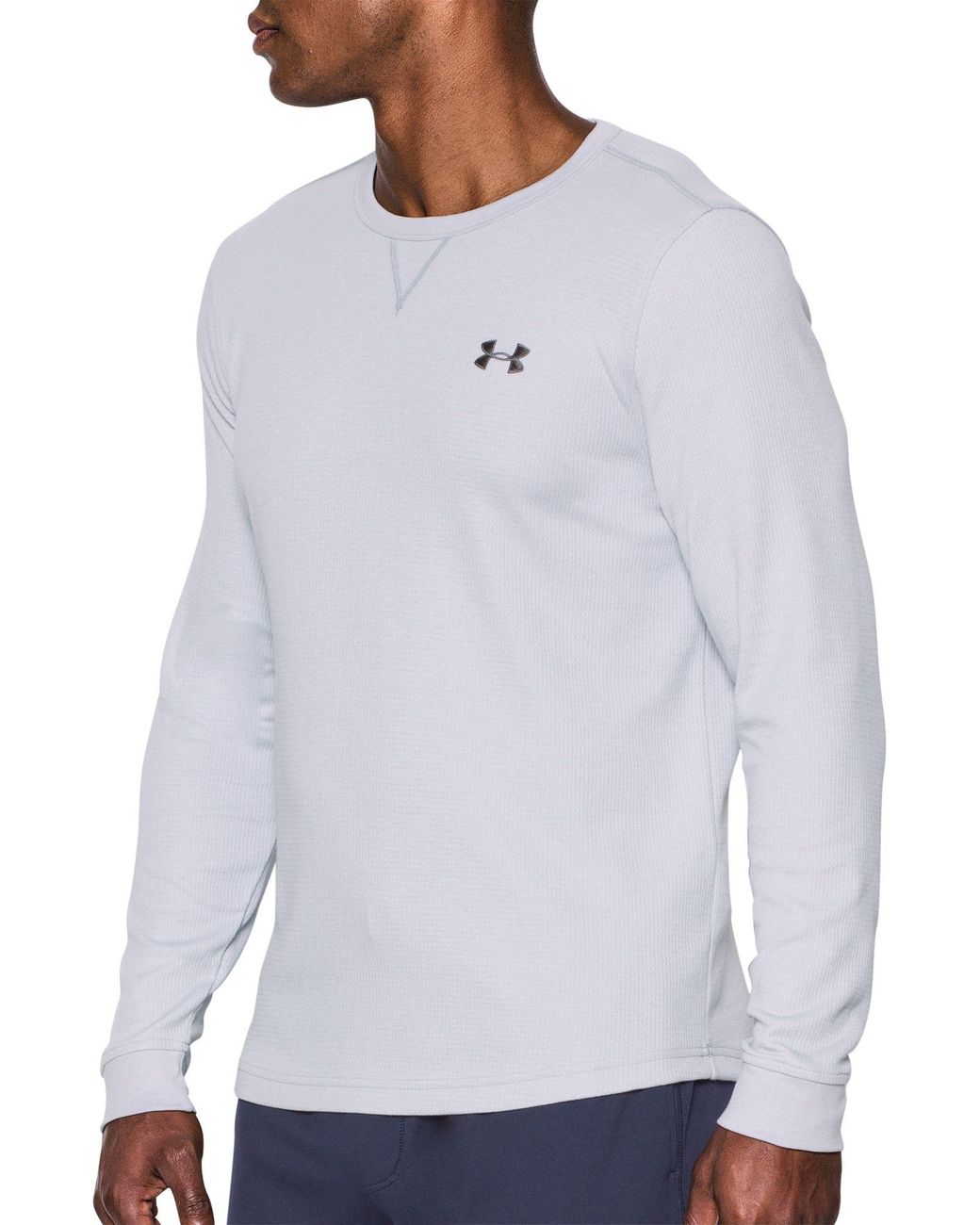 Under Armour Waffle Long Sleeve Shirt in White for Men | Lyst