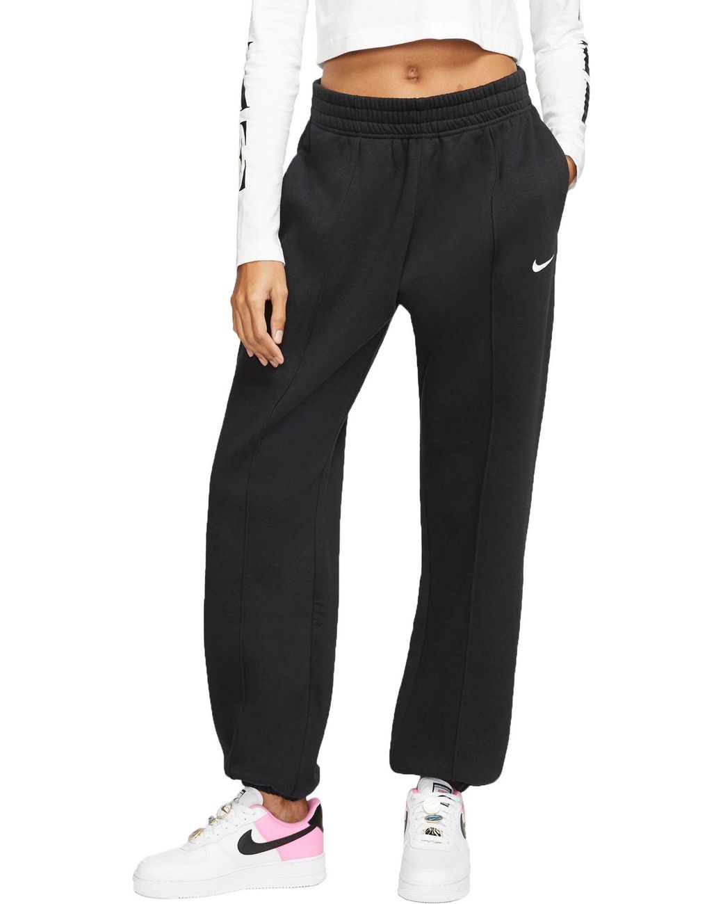 Nike Trend Essential Fleece Pants in Black - Lyst